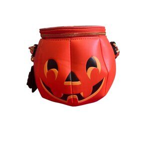 Disney Loungefly Halloween Pumpkin Donald Duck Crossbody Bag